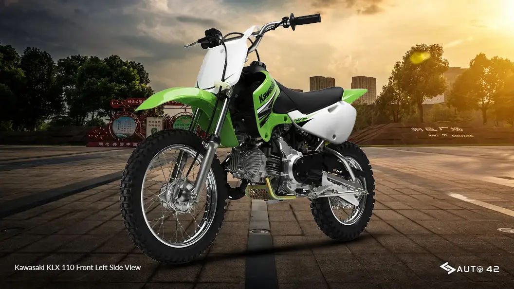 Kawasaki KLX 110 Front Left Side View