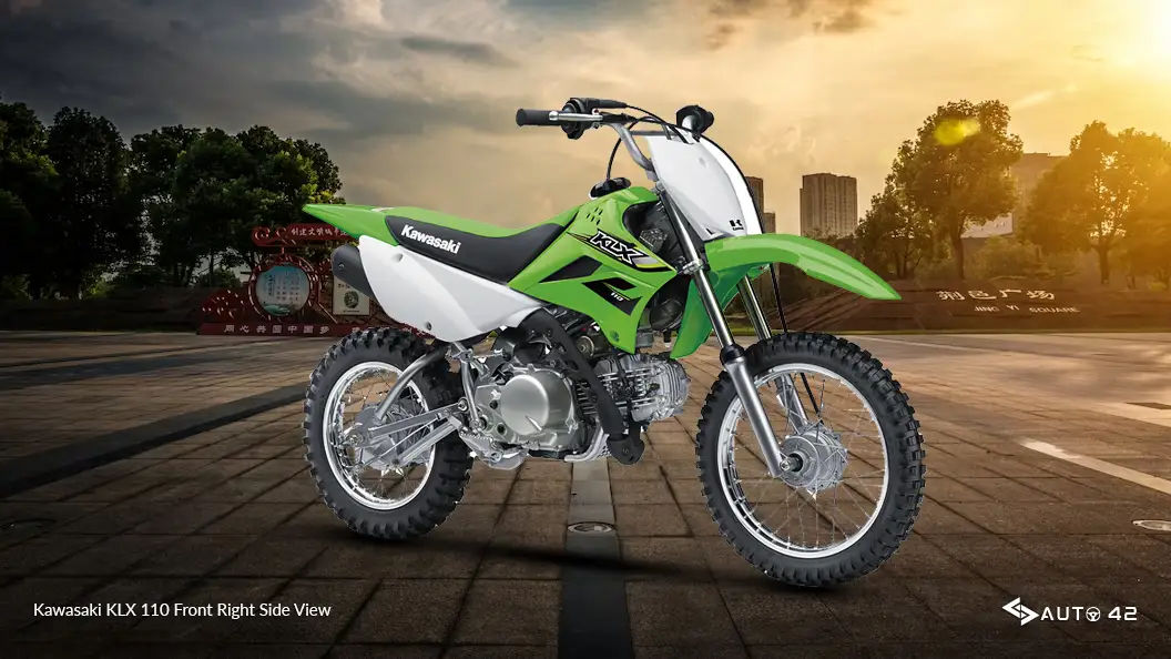Kawasaki KLX 110 Front Right Side View