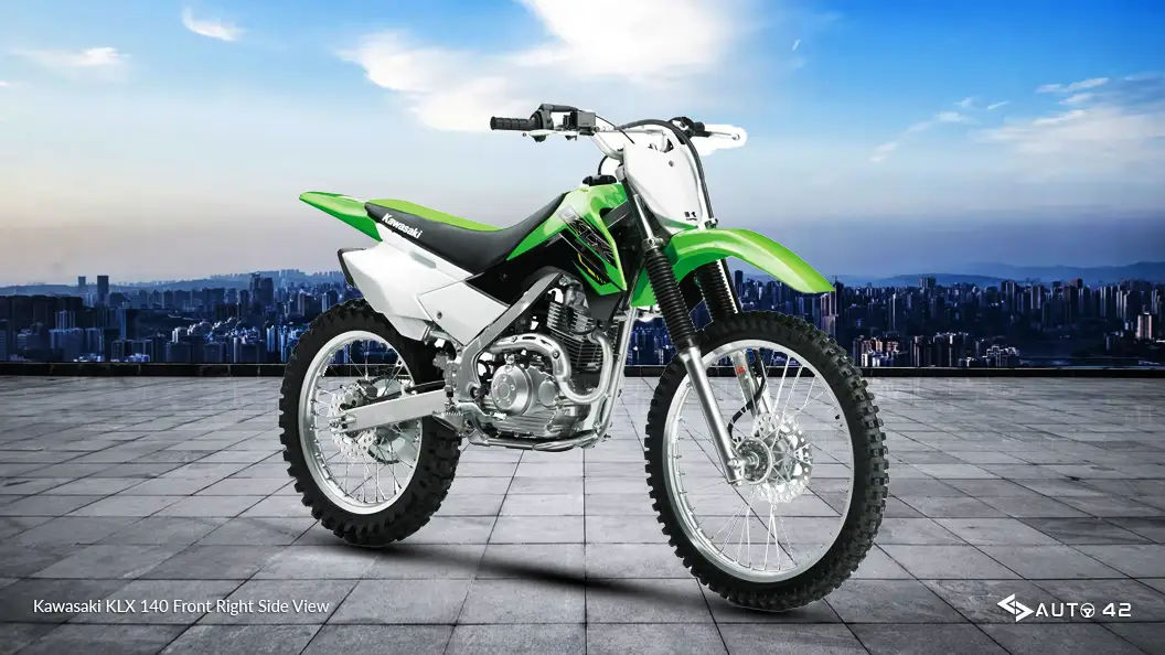 Kawasaki KLX 140 Front Right Side View