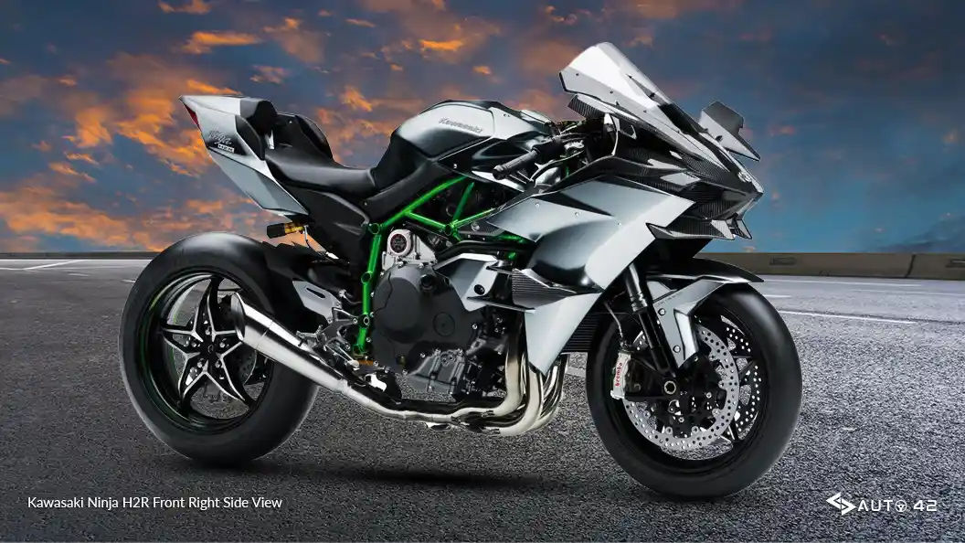 Kawasaki Ninja H2R Front Right Side View